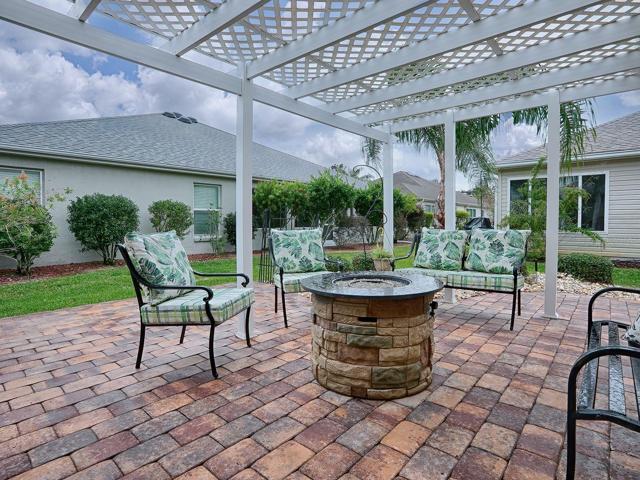 Paved patio