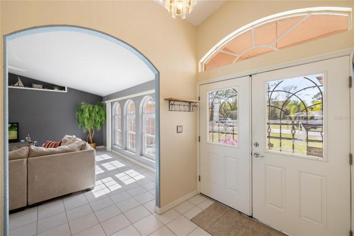 Foyer and Entry to Living Room