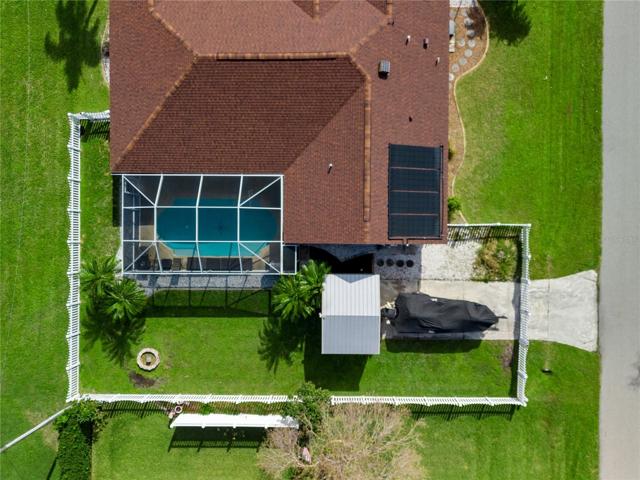 Aerial View Back Yard