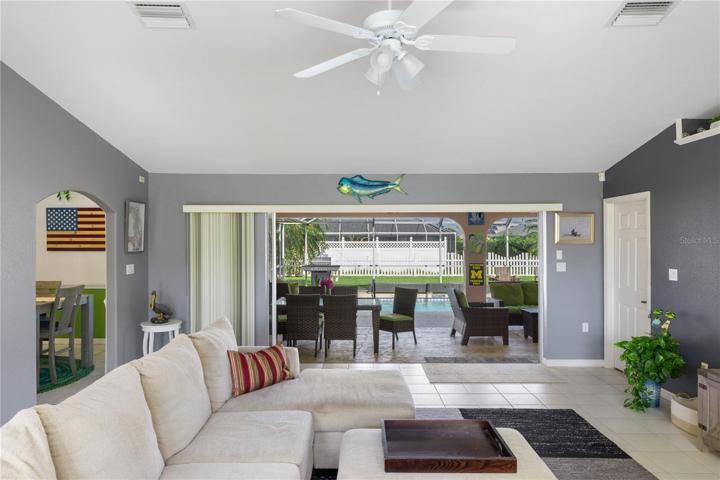 Living Room looking towards lanai