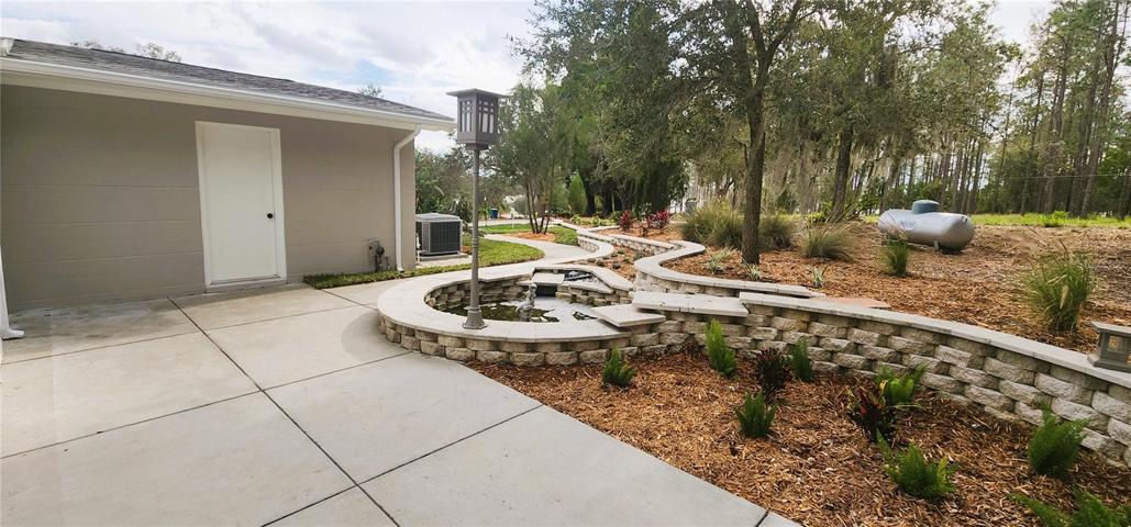 Fountain and Garden Area