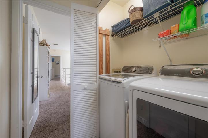 Upper level laundry