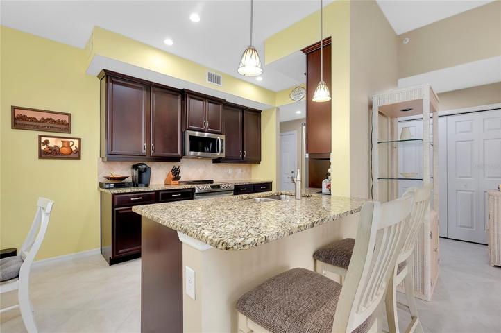 Breakfast Bar in Kitchen Great Room area