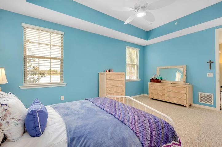 Primary Bedroom with Trey Ceiling