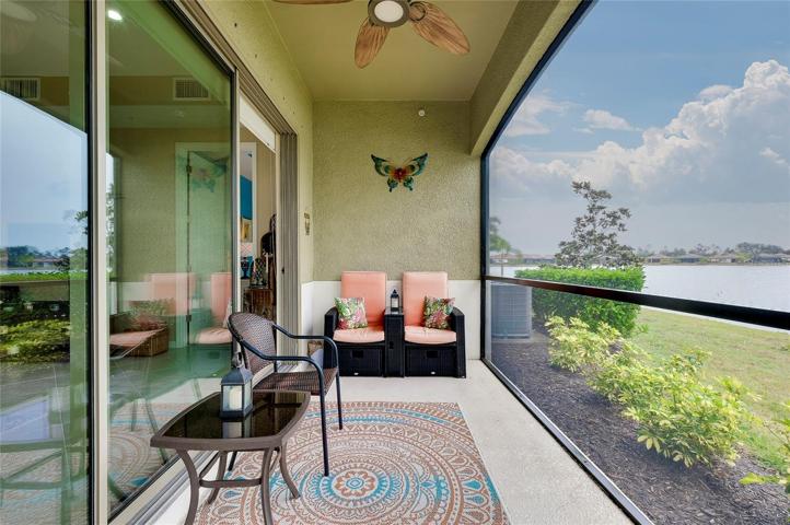 Screened Lanai with full pond view