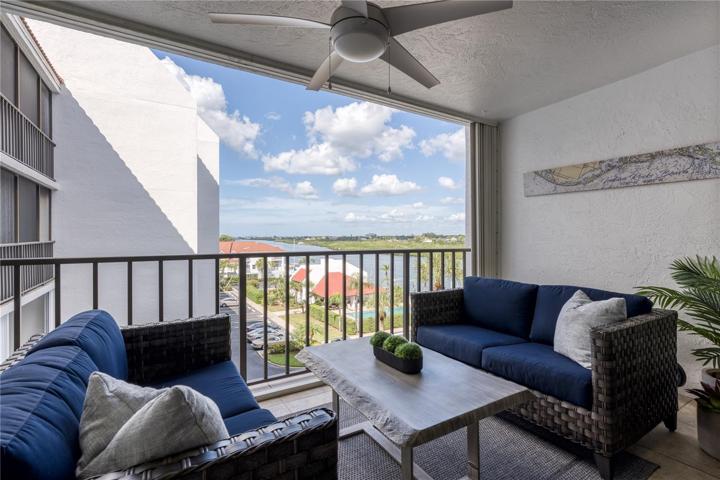 Balcony off of the living area
