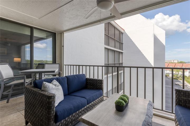 Balcony off of the living area