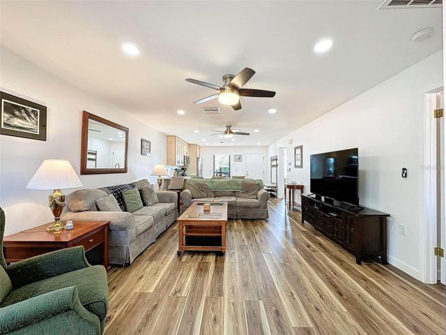 VIEW FROM LIVING ROOM TO KITCHEN