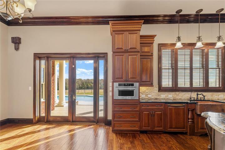 Kitchen with casual dining space