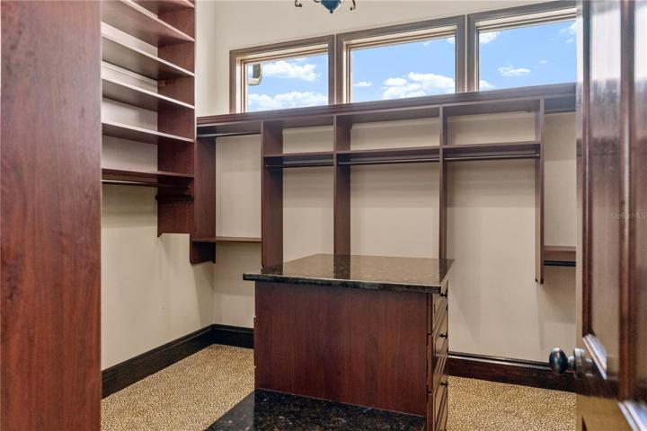 Primary closet