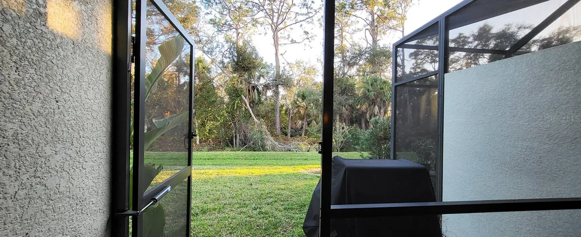 Rear view of preserve