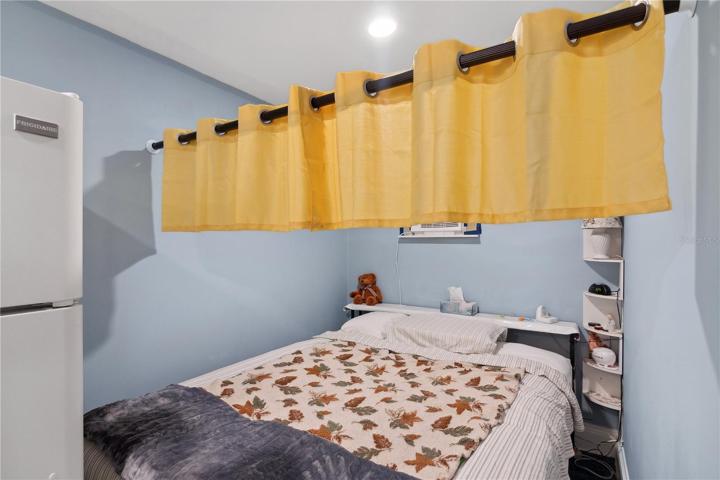 Den/dining space used as sleeping quarters by current owner