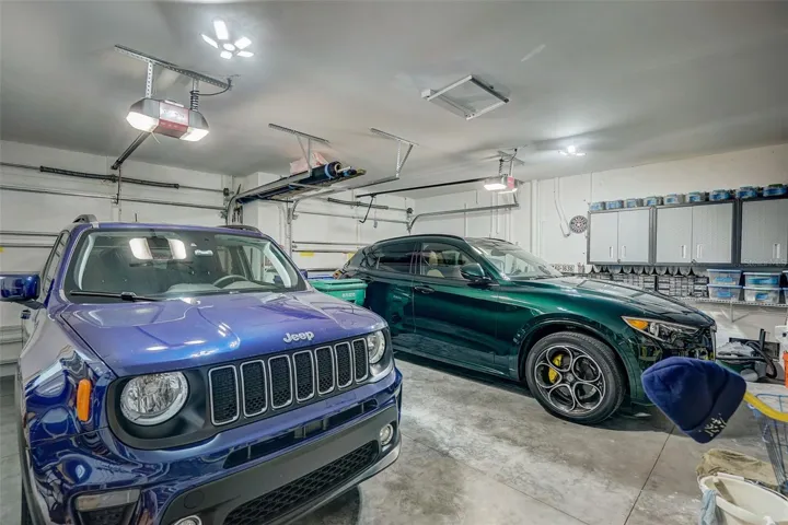large over size garage with storage