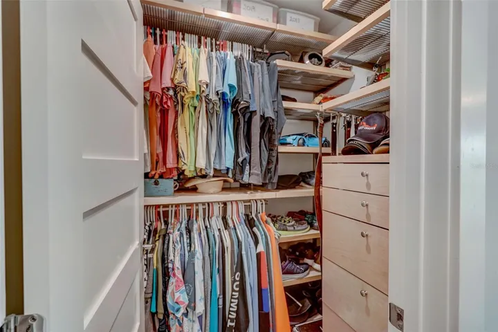 His and her walk in closets