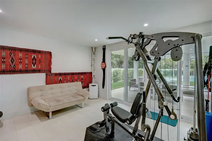 work out room on main level ground floor