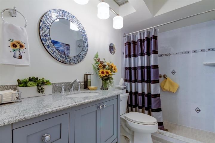 1st Level Full Bath FULLY Renovated w Walk In Shower! (4.11' x 8.10')