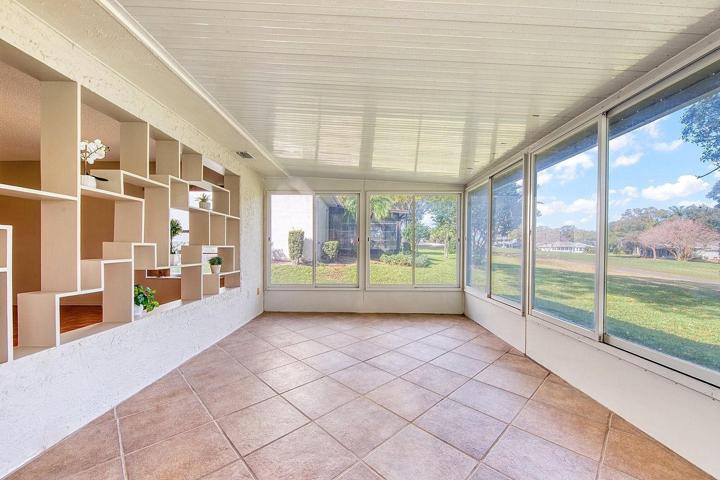 Florida room is heated & cooled by the main HVAC system with two vents~
