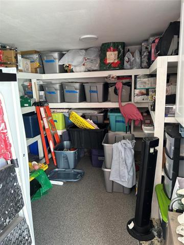 inside storage area