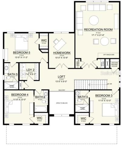second floor plan