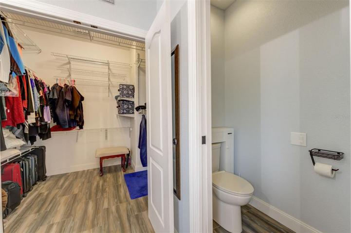 Private Toilet/Water Closet + Walk-in Closet