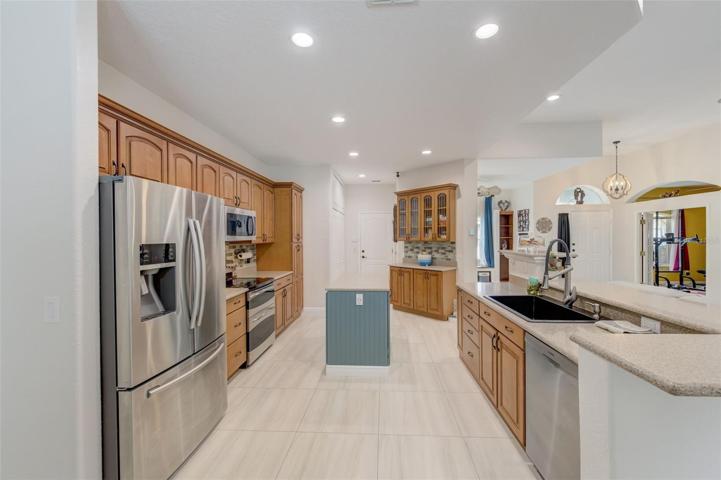 Kitchen with Breakfast Bar & Island