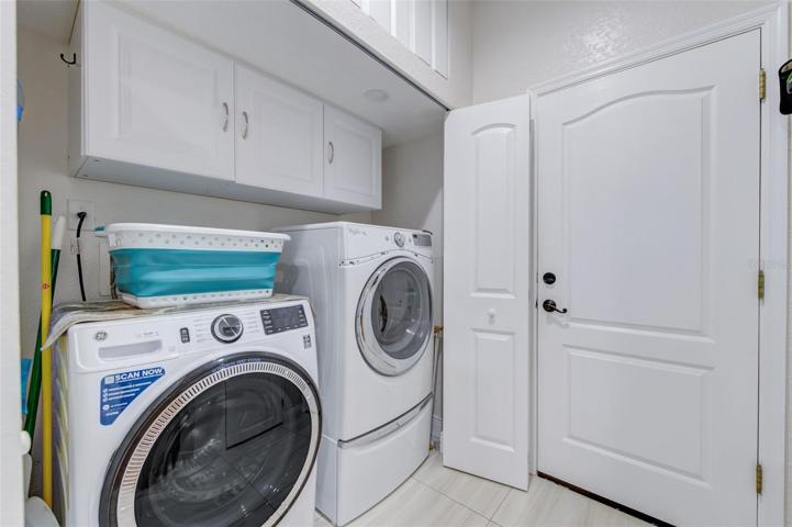 Laundry Closet in Kitchen