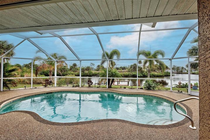 inviting pool with beautiful views
