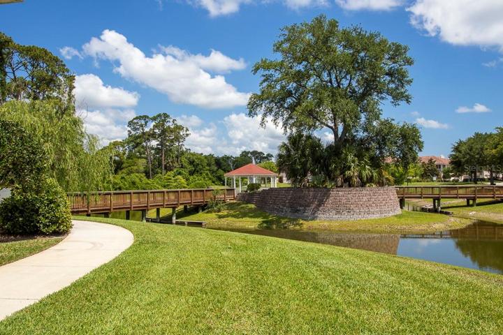 Bridge To The Gazebo And Barbecues