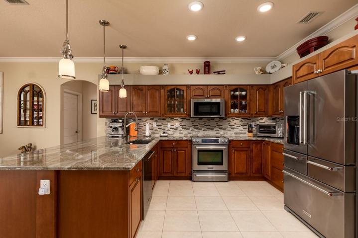 Kitchen with expansive island