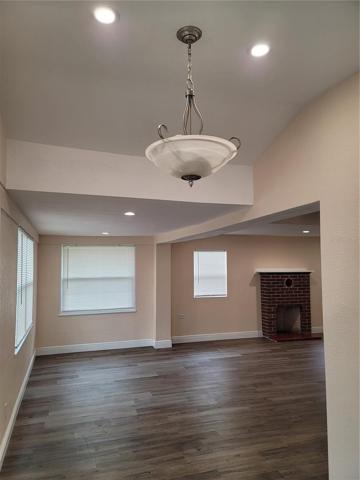 Living room with fluorescent lights