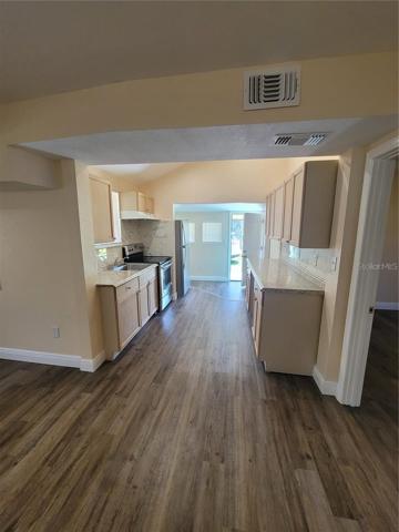 Kitchen facing back door