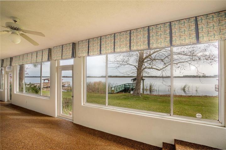 Rear enclosed porch with central climate control