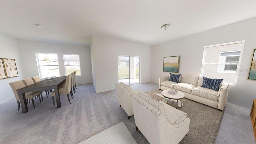 Virtually Staged Living Dinning
