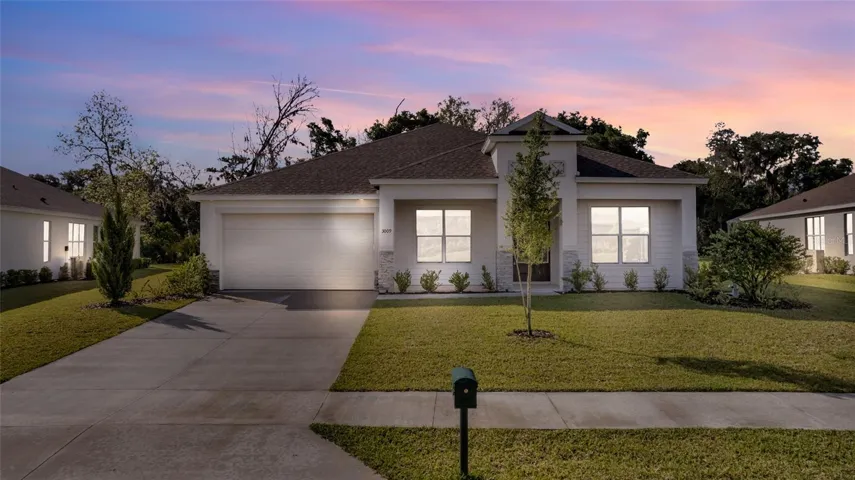 Front of home twilight