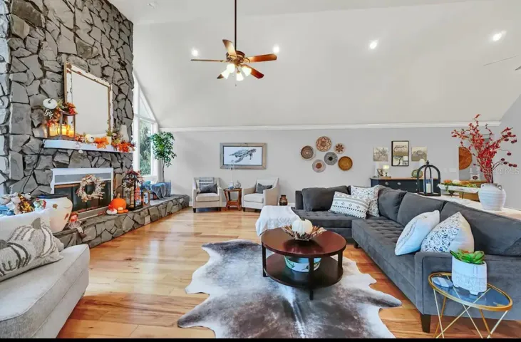 fire place / living room