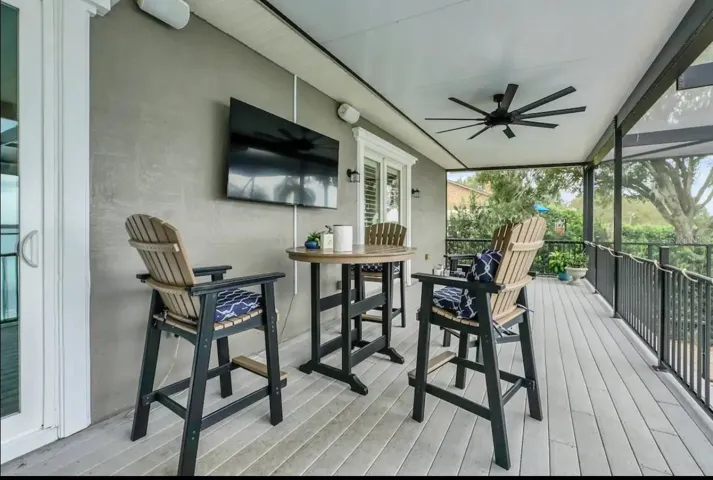 deck off of the family room