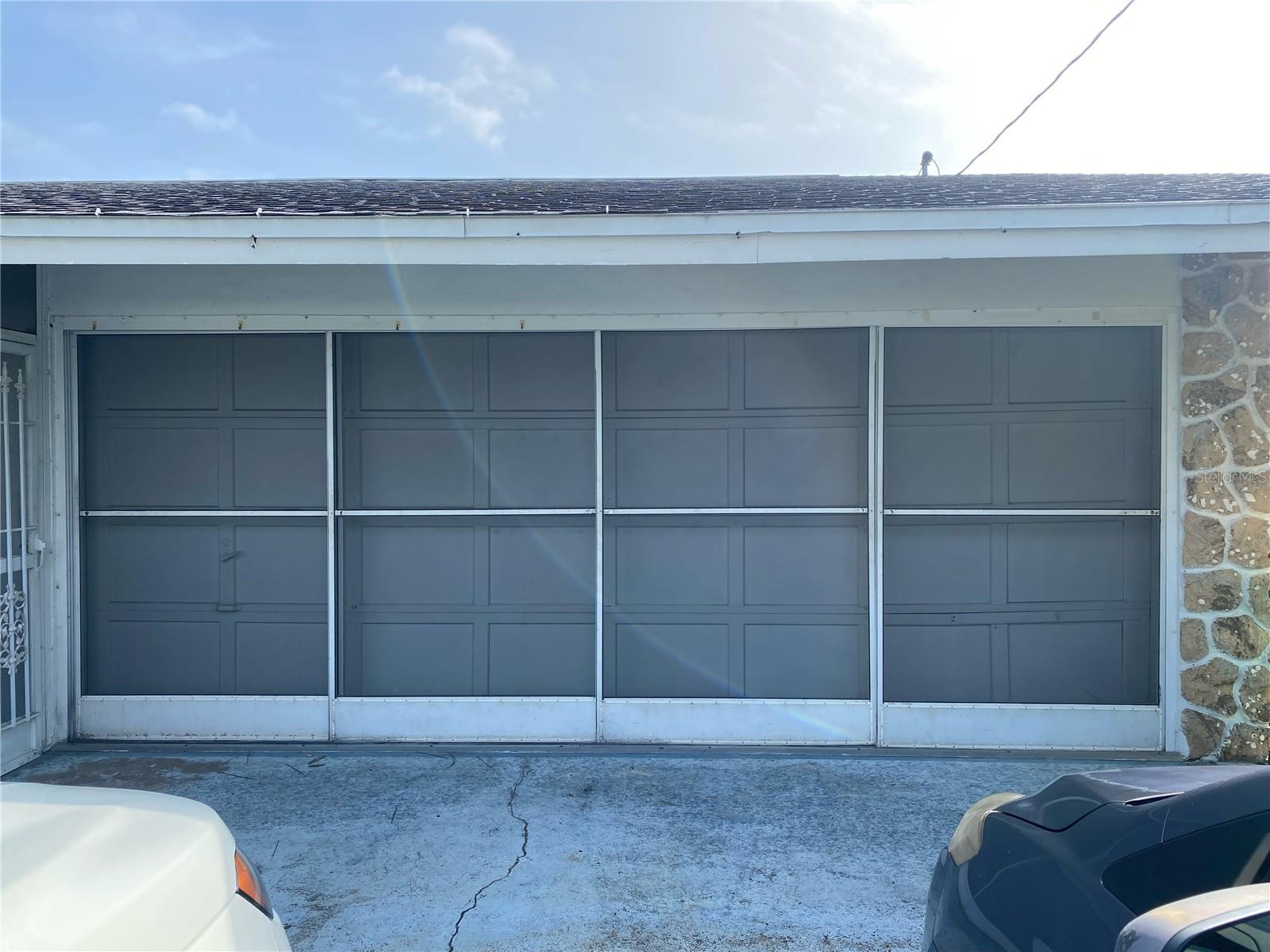 Two car garage