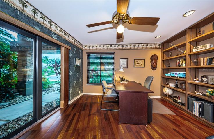 Office/2nd bedroom has sliders if separate entry is needed.