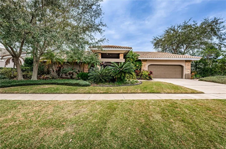 Distinctive stone accents welcome you home.