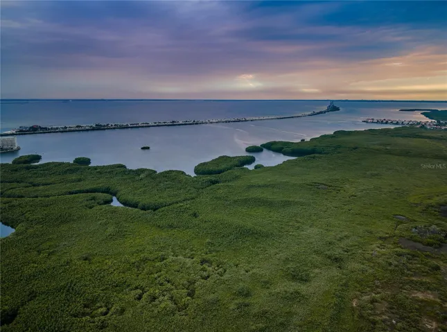 Courtney Campbell Causeway as it extends out toward Clearwater Beach and Pinellas County.