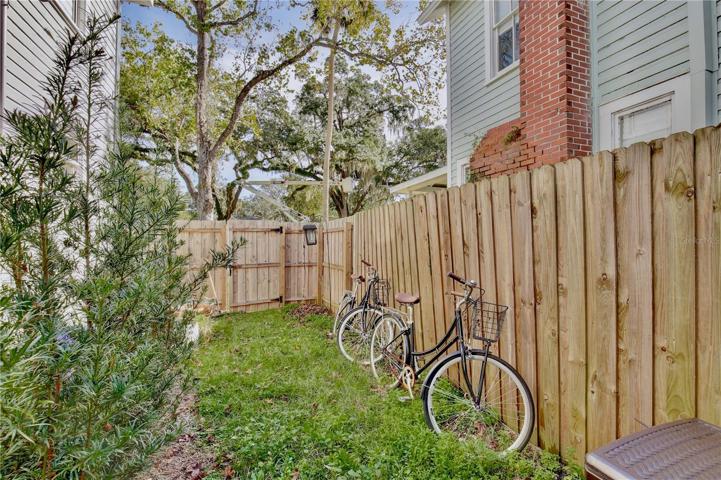 Fenced in yard