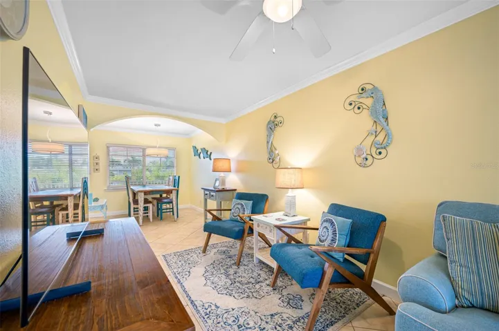 Large Open Floorplan Flat Screen TV