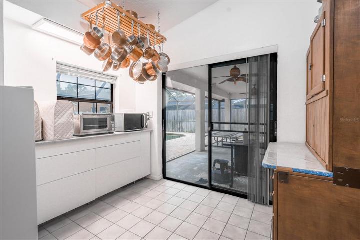 There's plenty of room in the kitchen for a breakfast table.