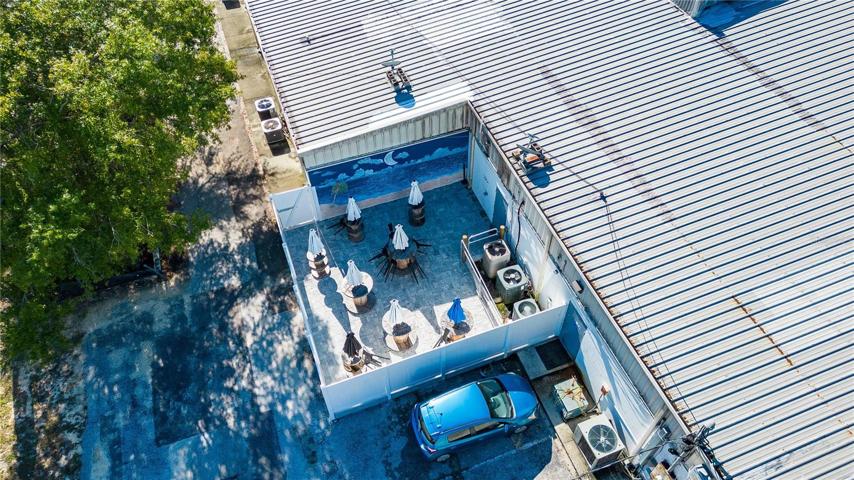 Outdoor Patio area aerial view