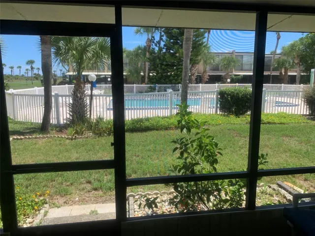Covered Lanai with pool view