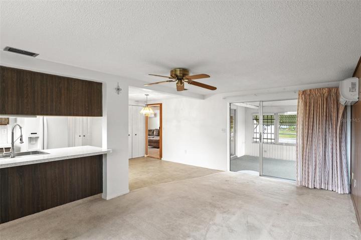 Family Room with Sliders to Lanai