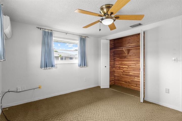 Bedroom 2 with Cedar Lined Closet