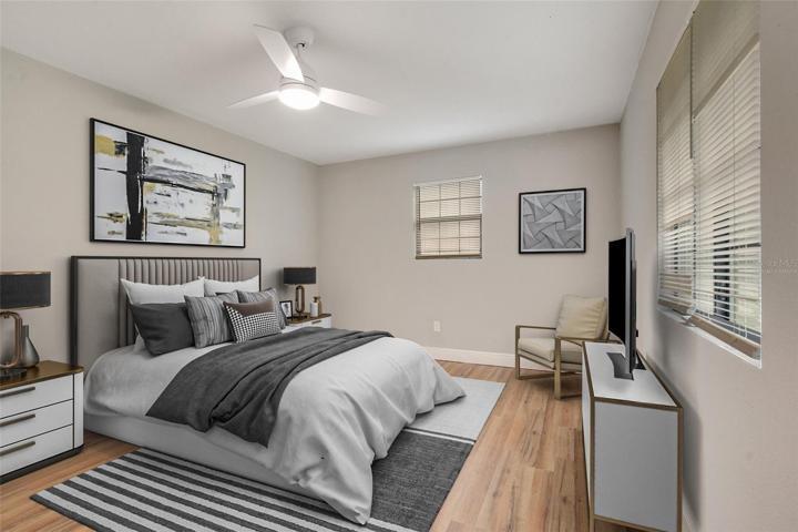 VIRTUALLY STAGED GUEST BEDROOM