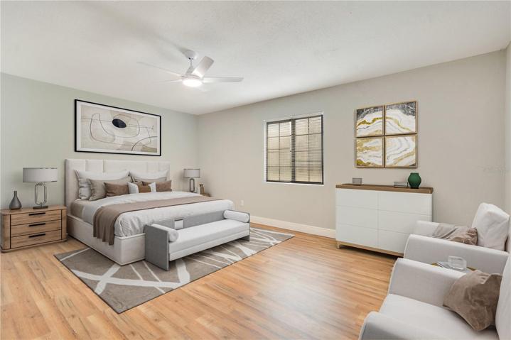 STAGED MASTER EBDROOM