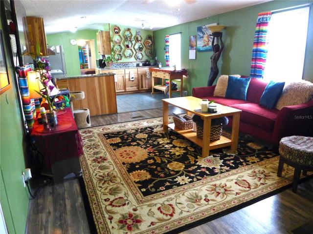 Living Room with View of Kitchen